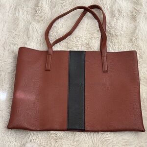 Vince Camino Brown and Black leather Tote Bag